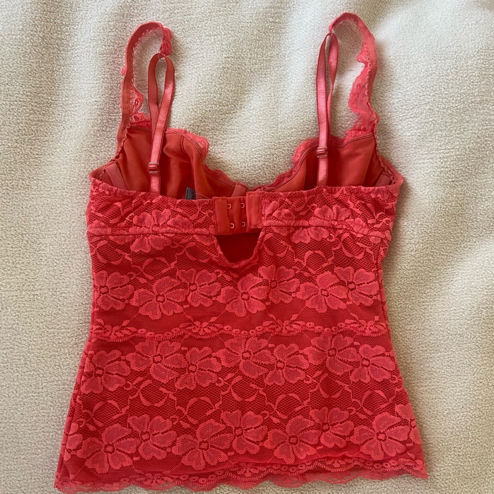 Marciano coral Floral Lace bustier - Picture 3 of 9